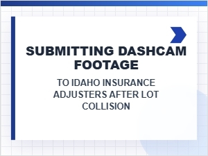 Submitting Dashcam Footage for Idaho Lot Collision Claims